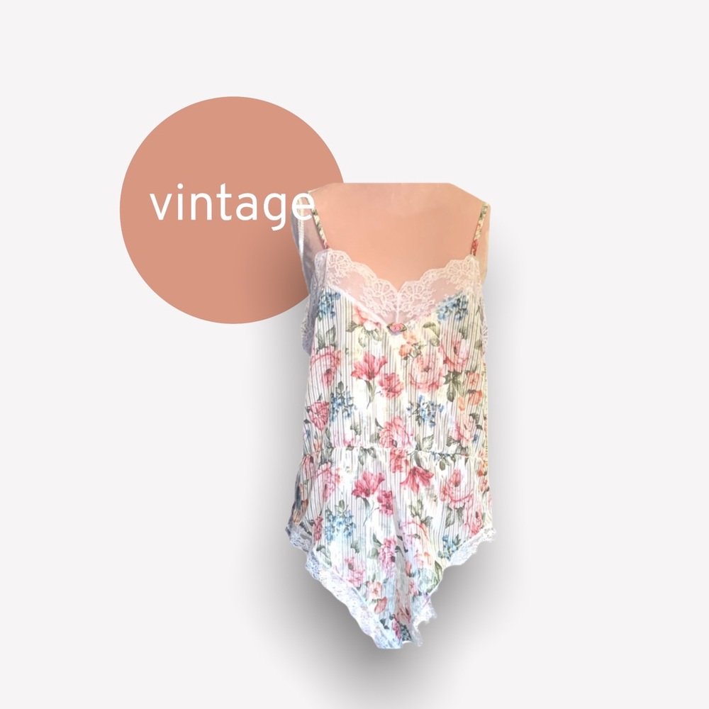 Vintage lingerie romper